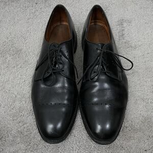 Allen Edmonds TROY Brogue Cap Toe Derby Dress Shoes Men's Size 13D Black